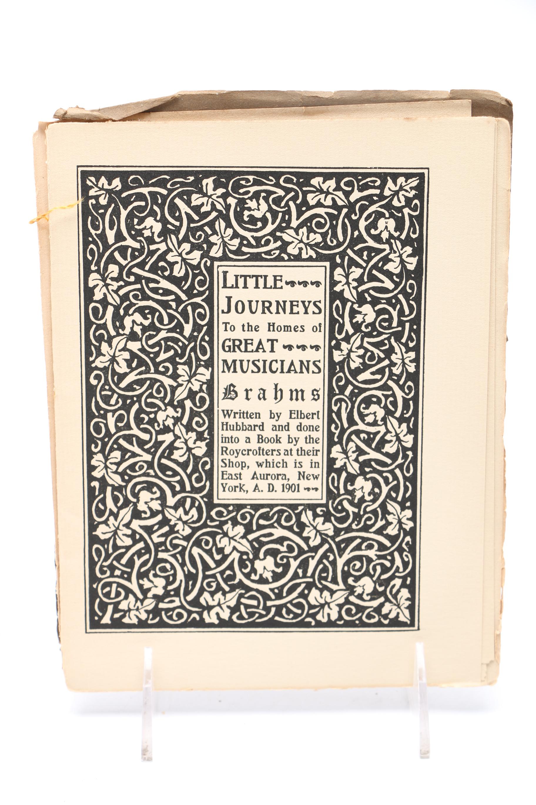 1901 "Little Journeys To The Homes of Great Musicians" Series by Elbert Hubbard