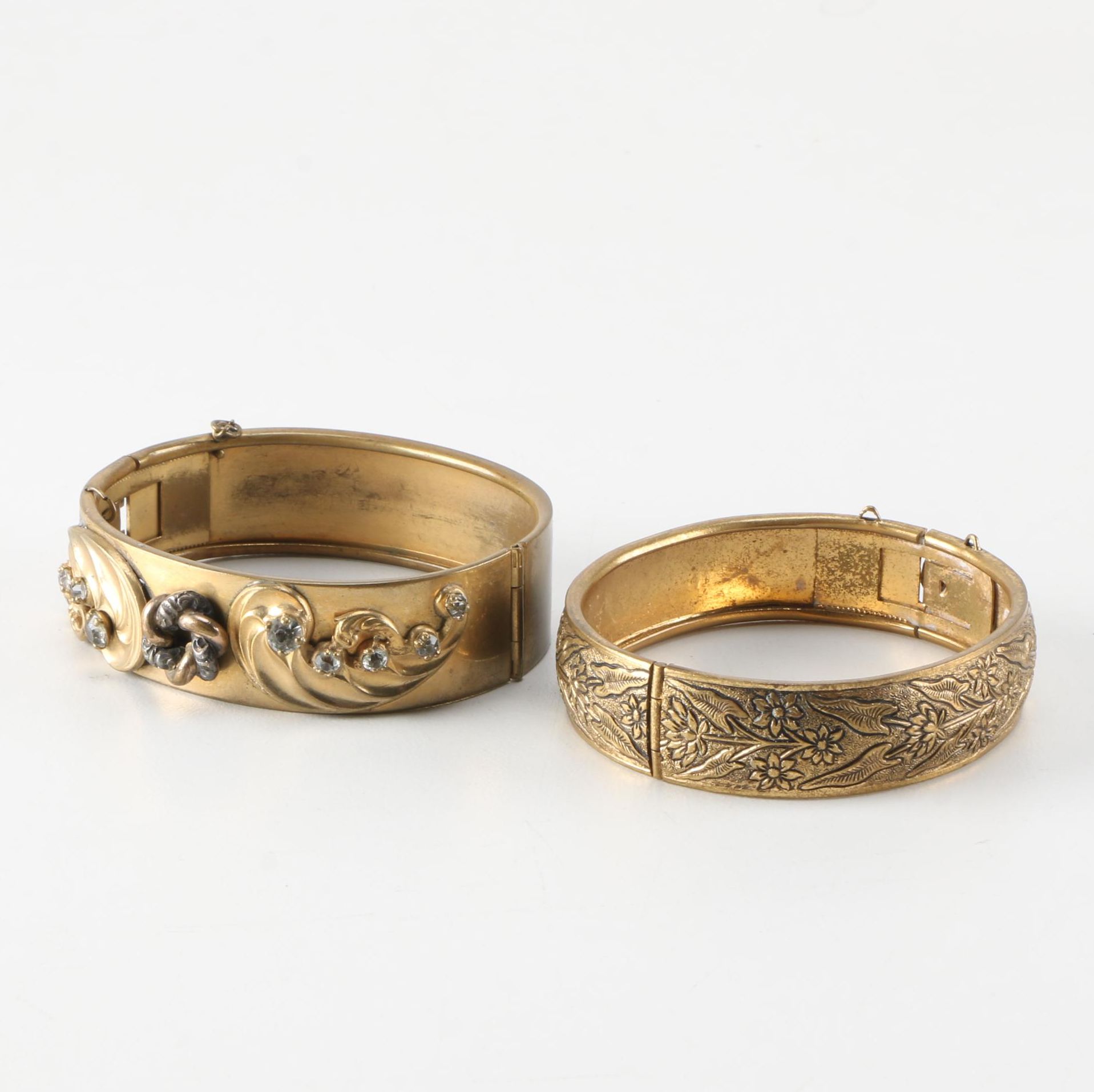Ornate Gilt Bangles