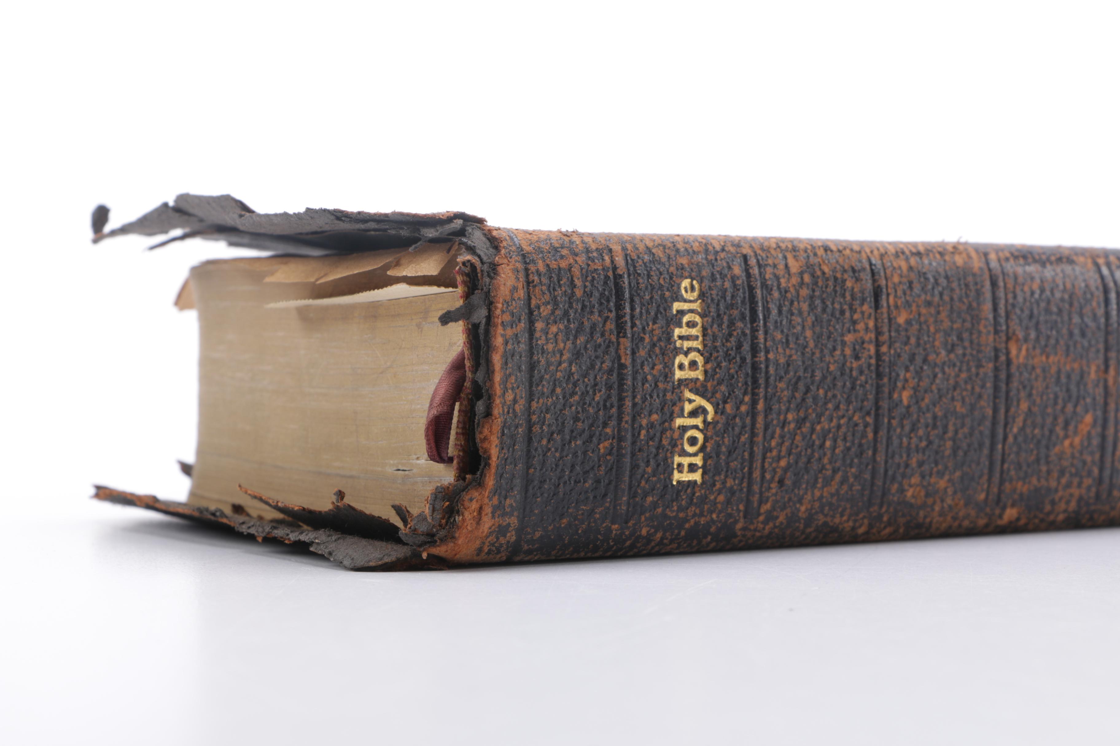 Antique Kings James Version of "The Holy Bible"