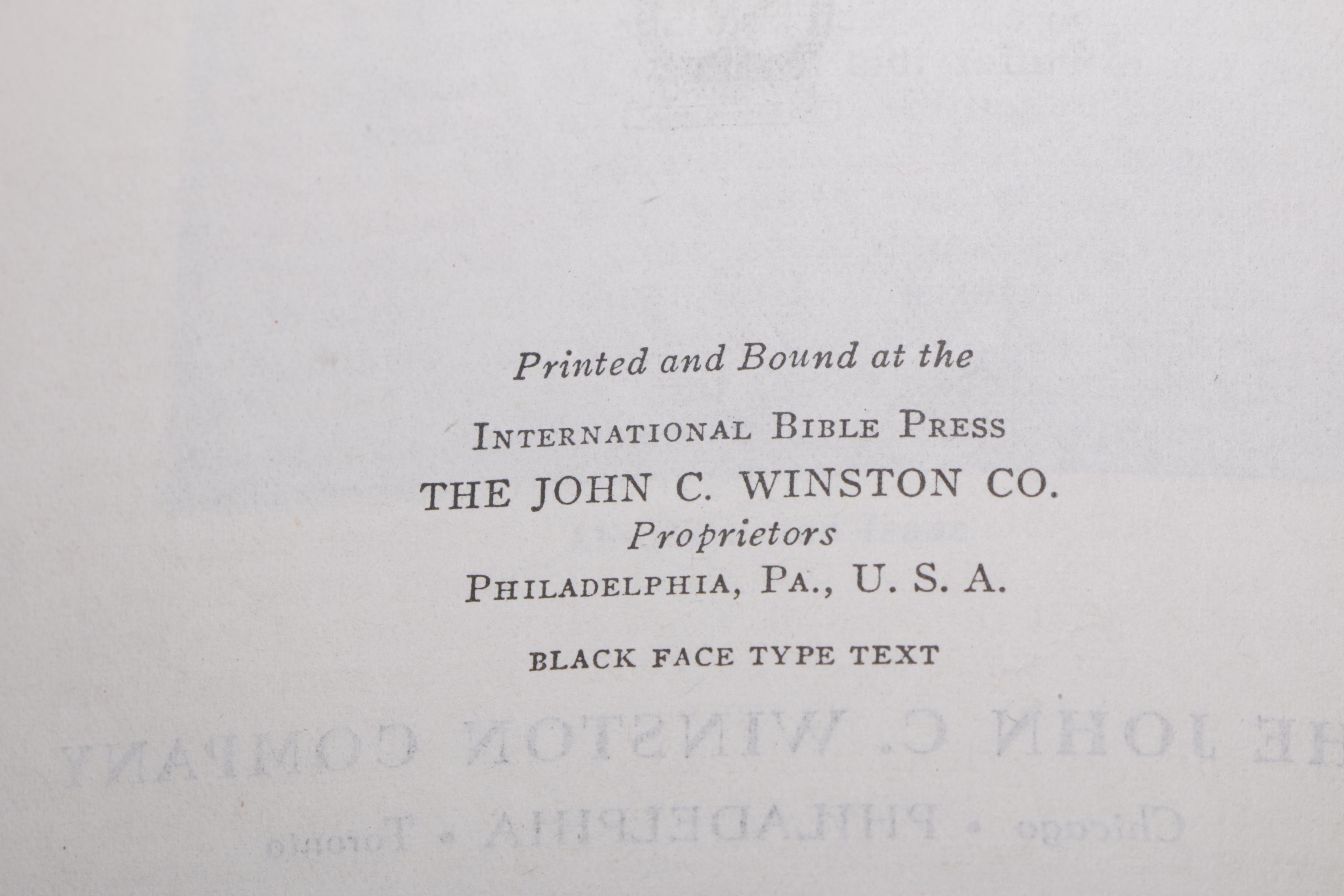 Antique Kings James Version of "The Holy Bible"