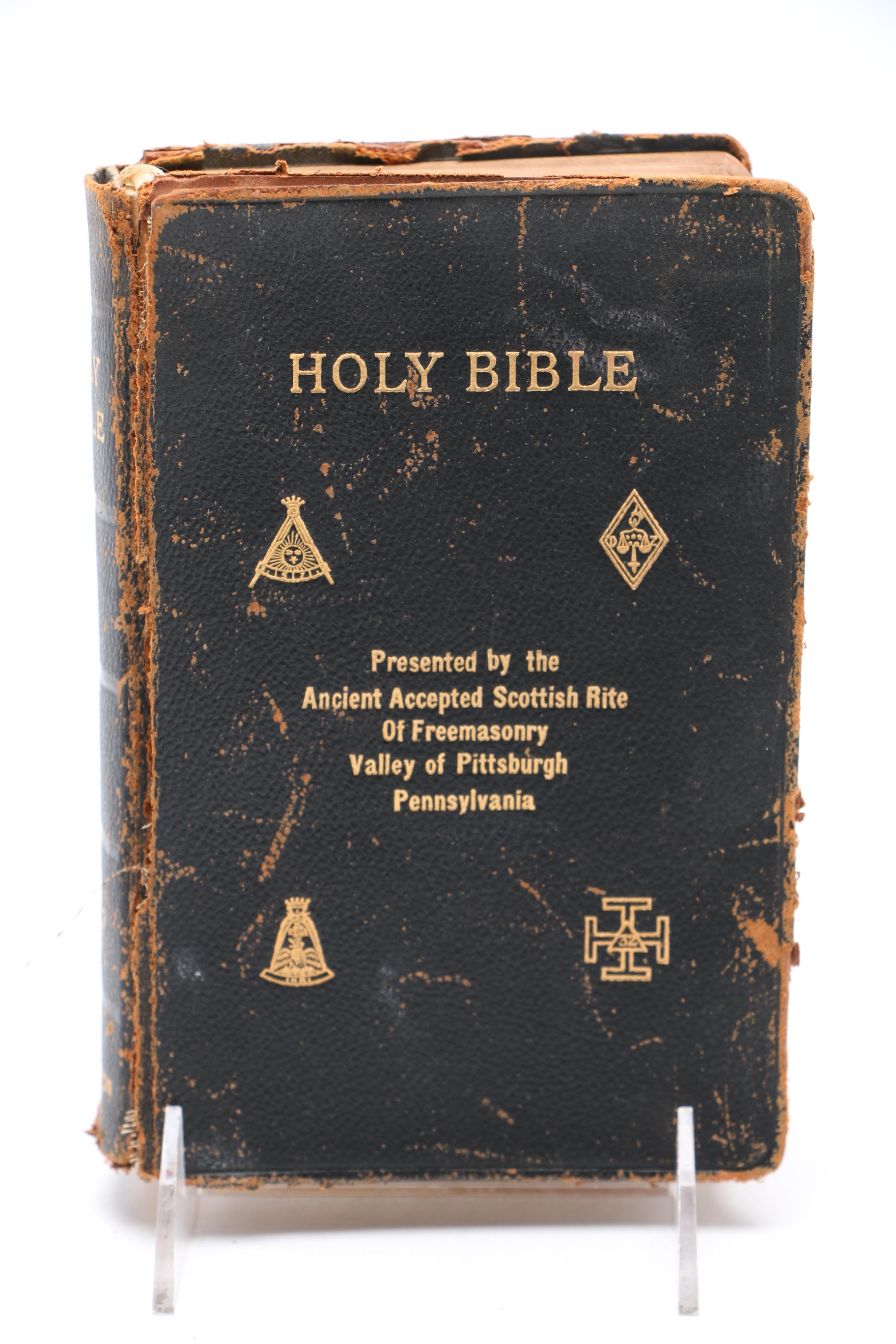 Vintage Scottish Rite of Freemasonry "Holy Bible"