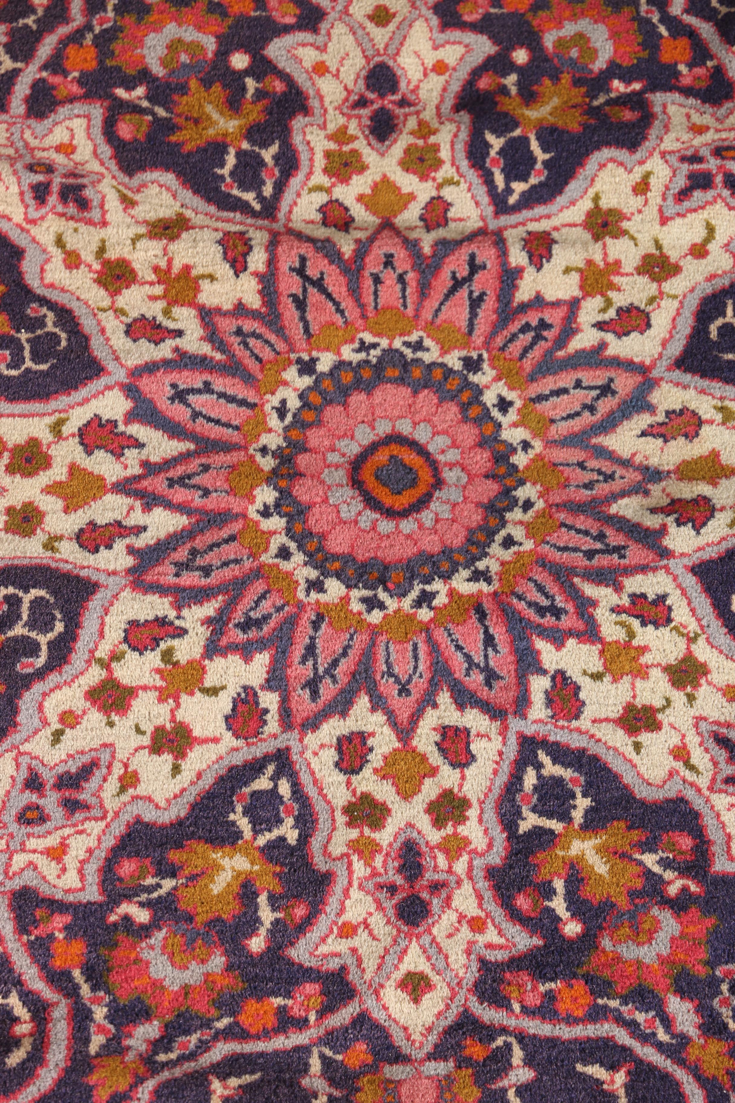 Vintage Hand-Knotted Turkish Area Rug, Circa 1930