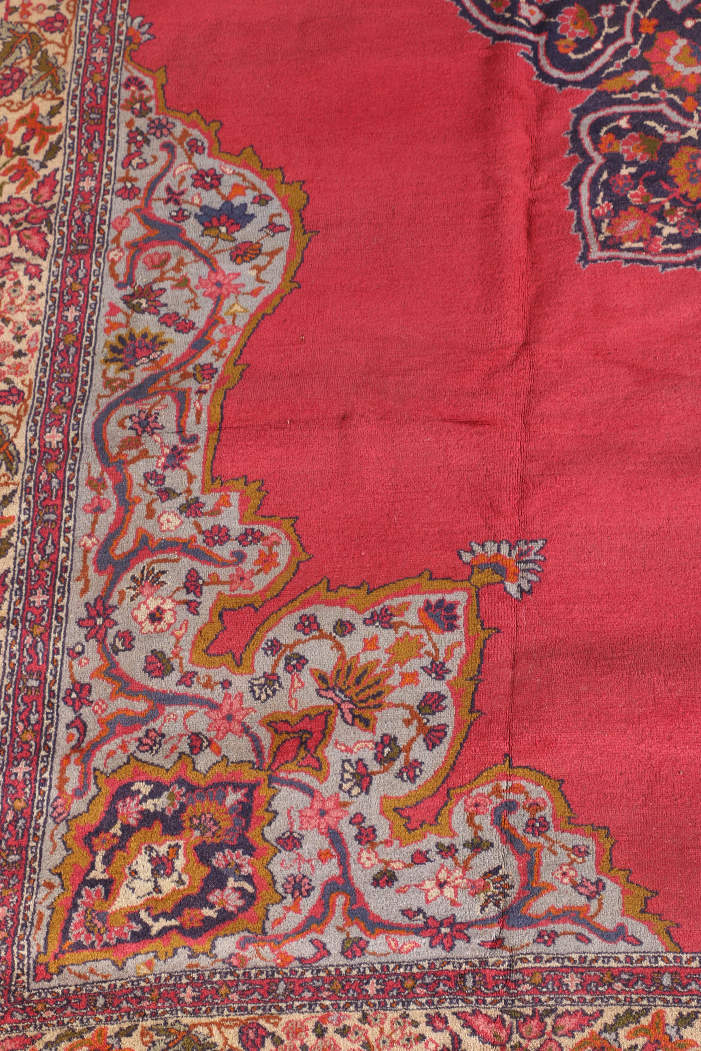 Vintage Hand-Knotted Turkish Area Rug, Circa 1930