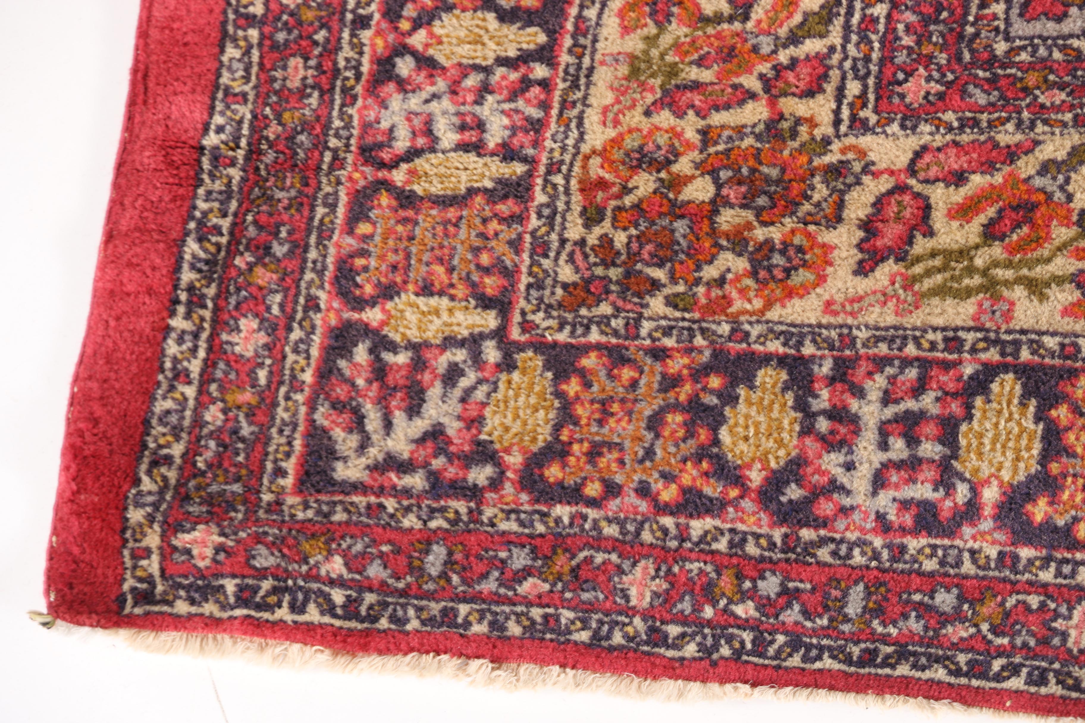 Vintage Hand-Knotted Turkish Area Rug, Circa 1930