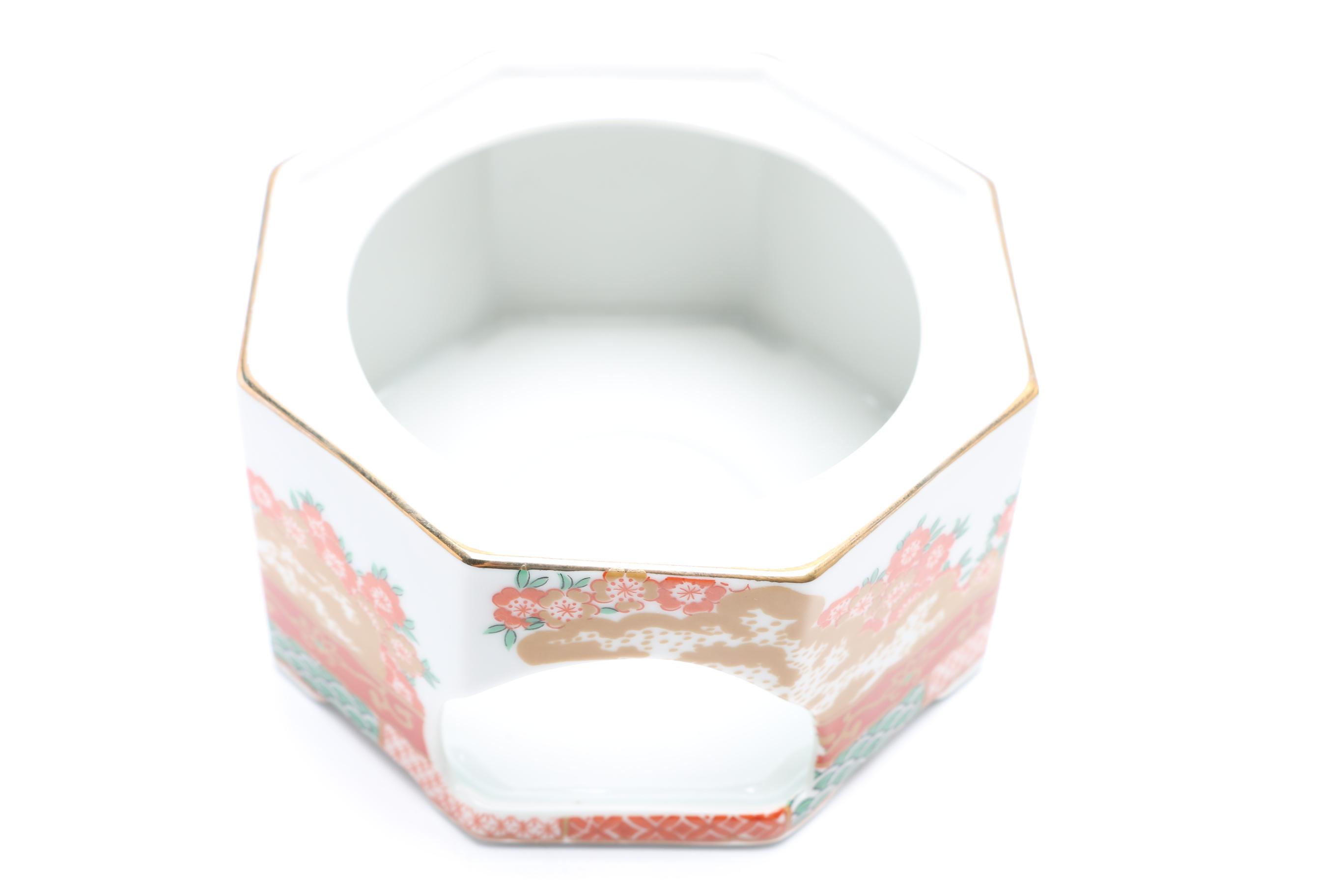 Imari Reproduction Porcelain Teapot and Warmer from Arita