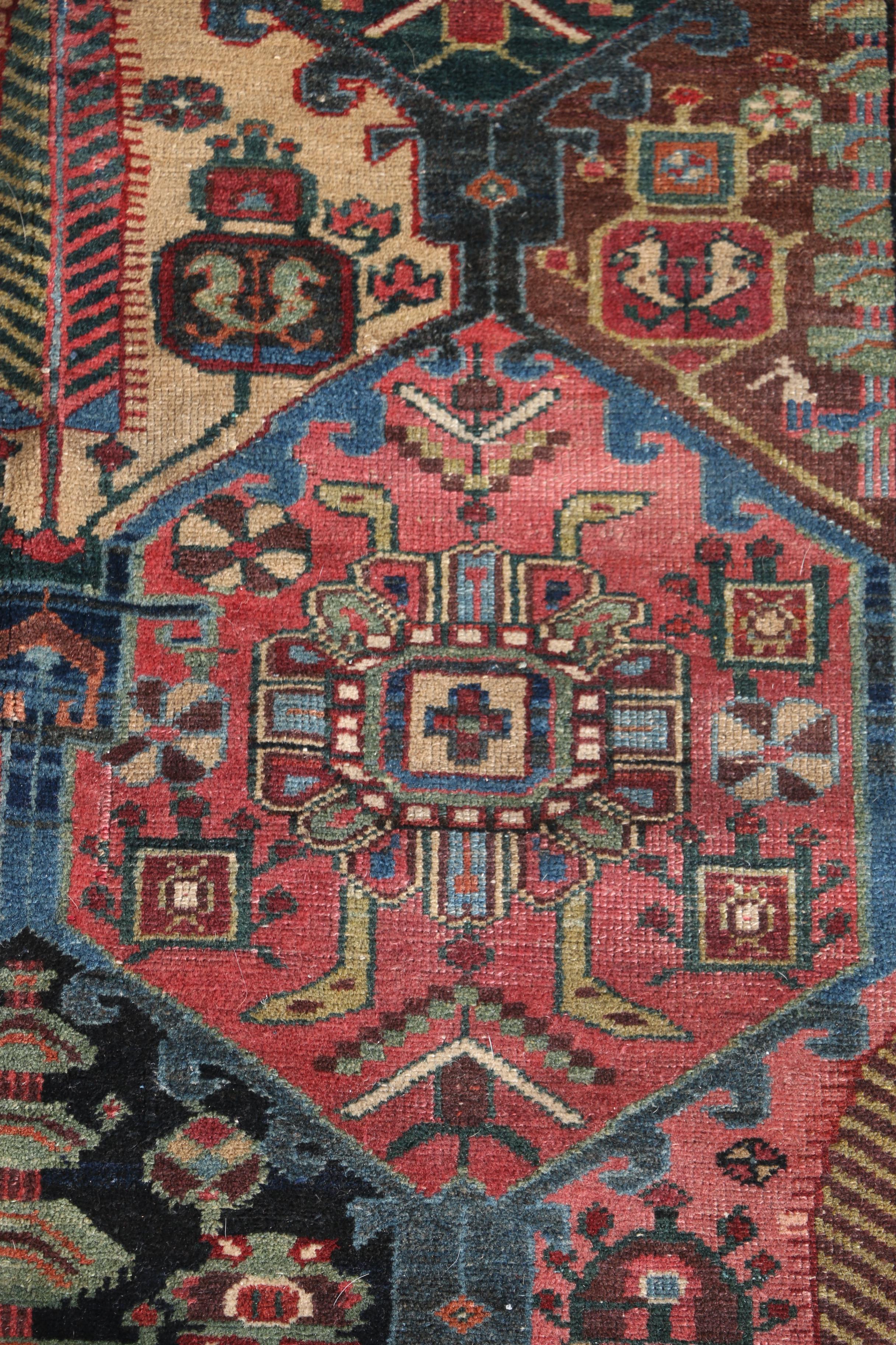 Outstanding Hand-Knotted Persian Bakhtiari Garden Rug