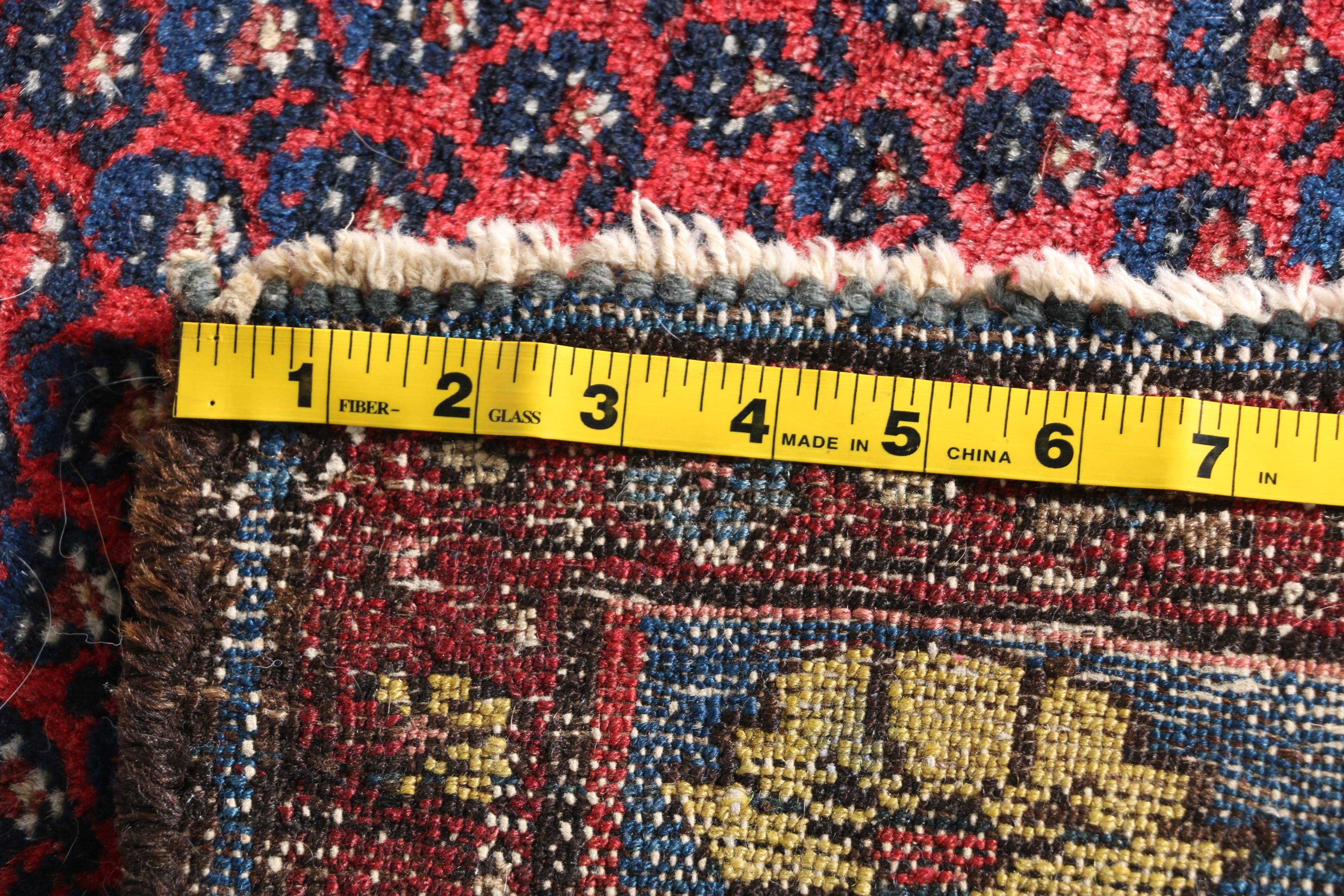 Hand-Knotted Persian Hamadan Area Rug