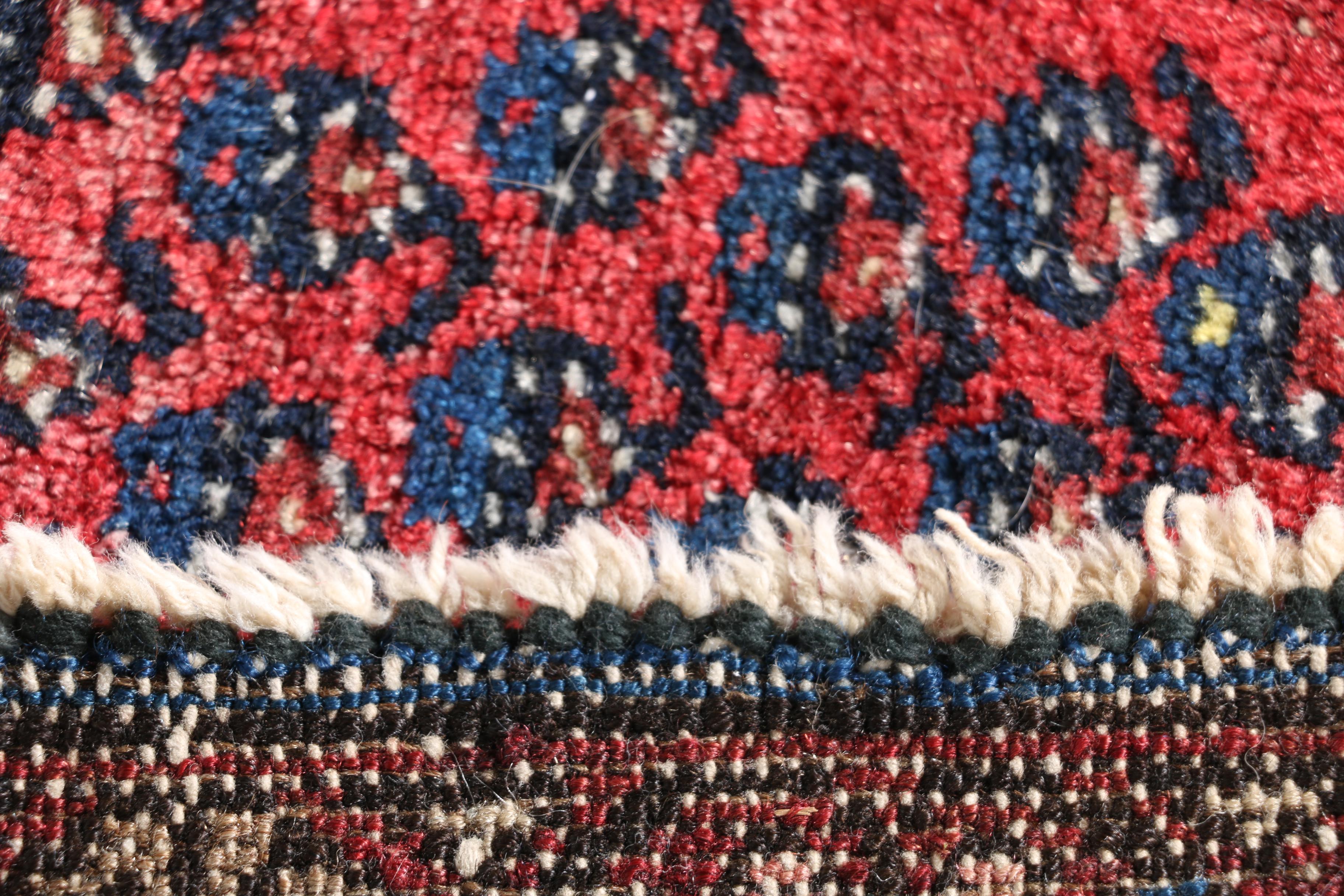 Hand-Knotted Persian Hamadan Area Rug