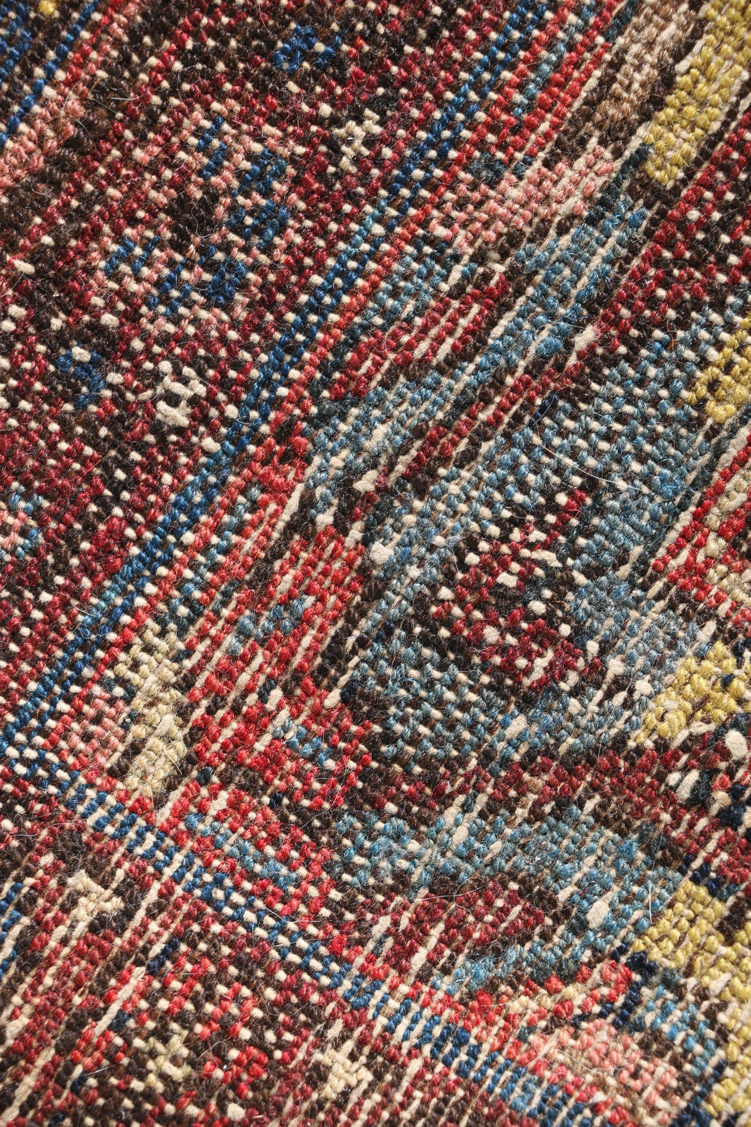 Hand-Knotted Persian Hamadan Area Rug