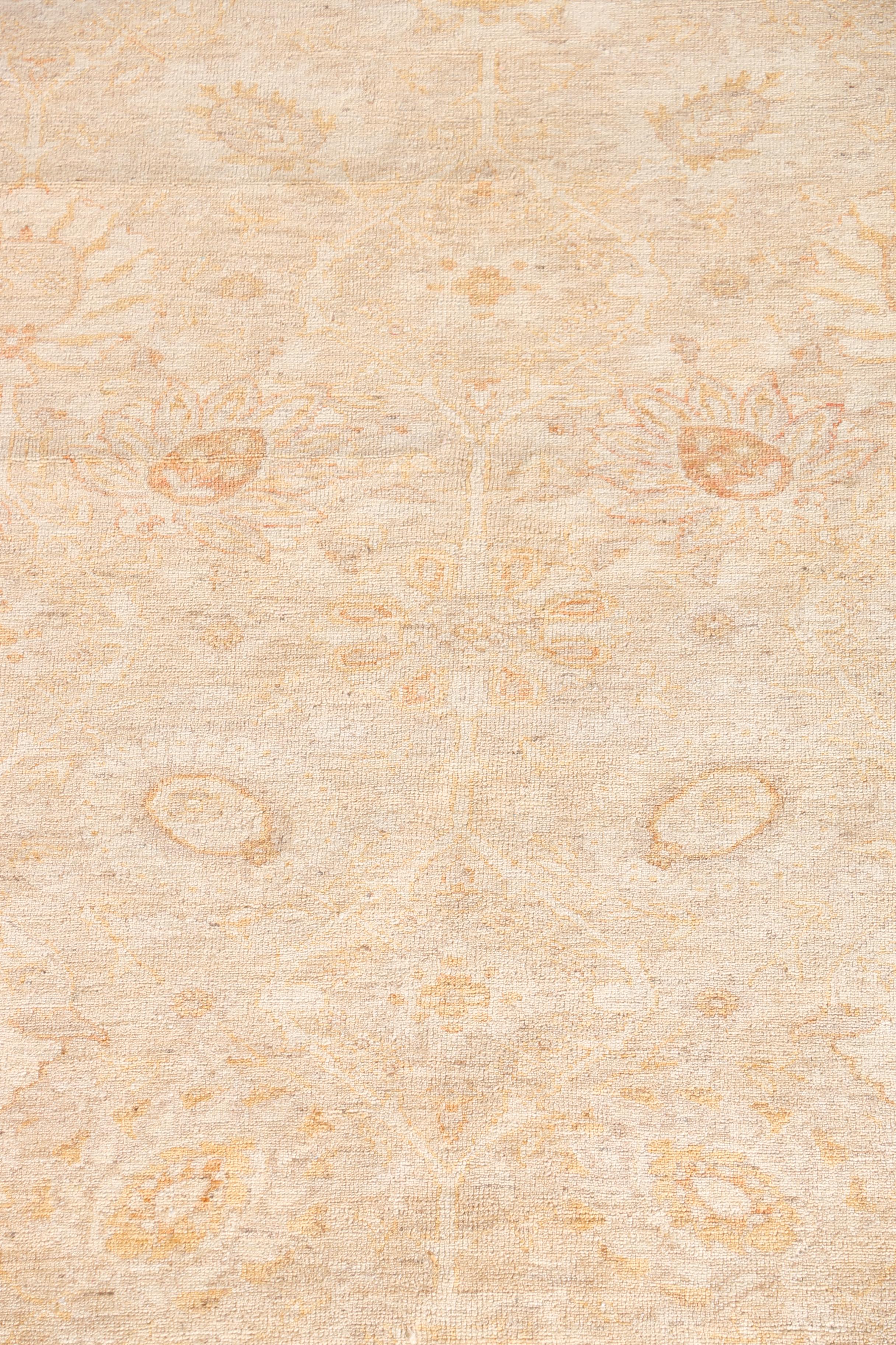 Antique Turkish Oushak Area Rug