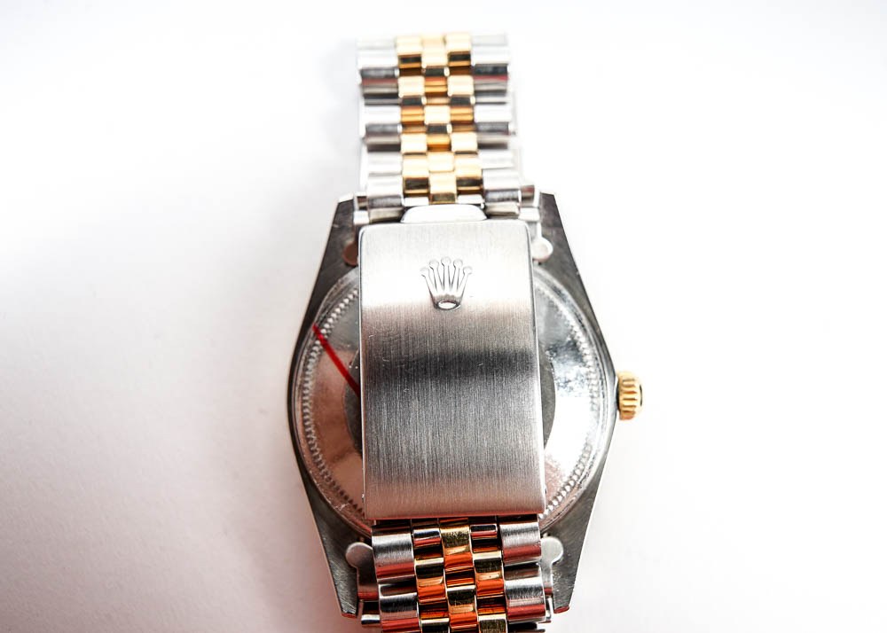 18K Yellow Gold and Stainless Steel Rolex Oyster Perpetual Date Two-Tone Automatic Watch