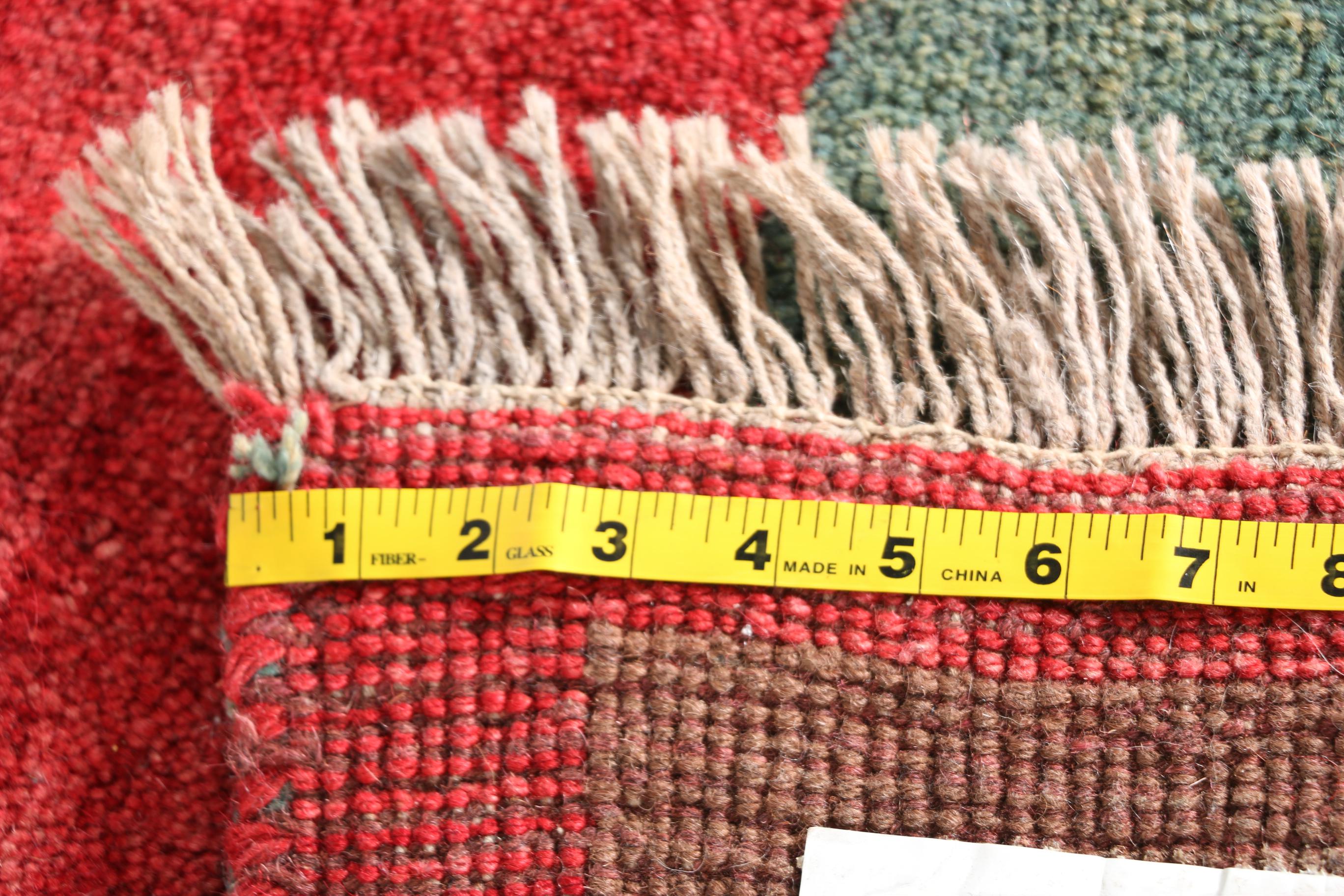 VIntage Hand-Knotted Gabbeh Wool Area Rug