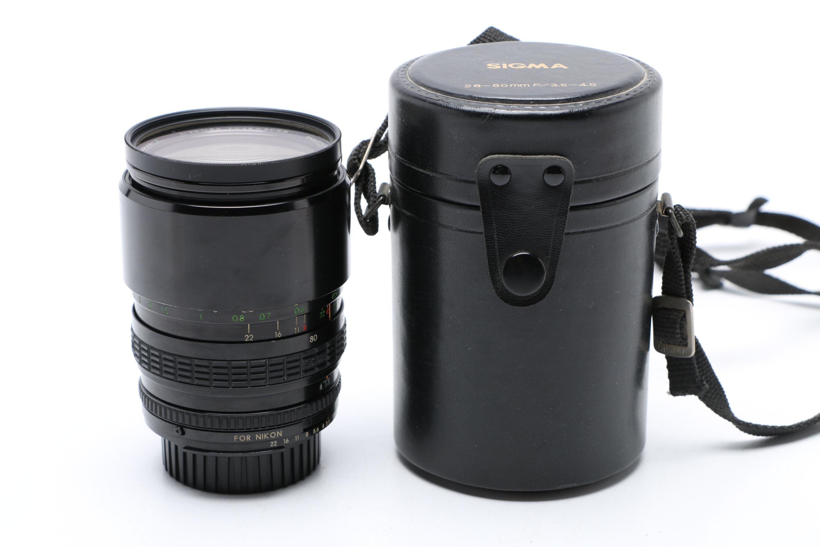 Sigma and Nikon Camera Lenses