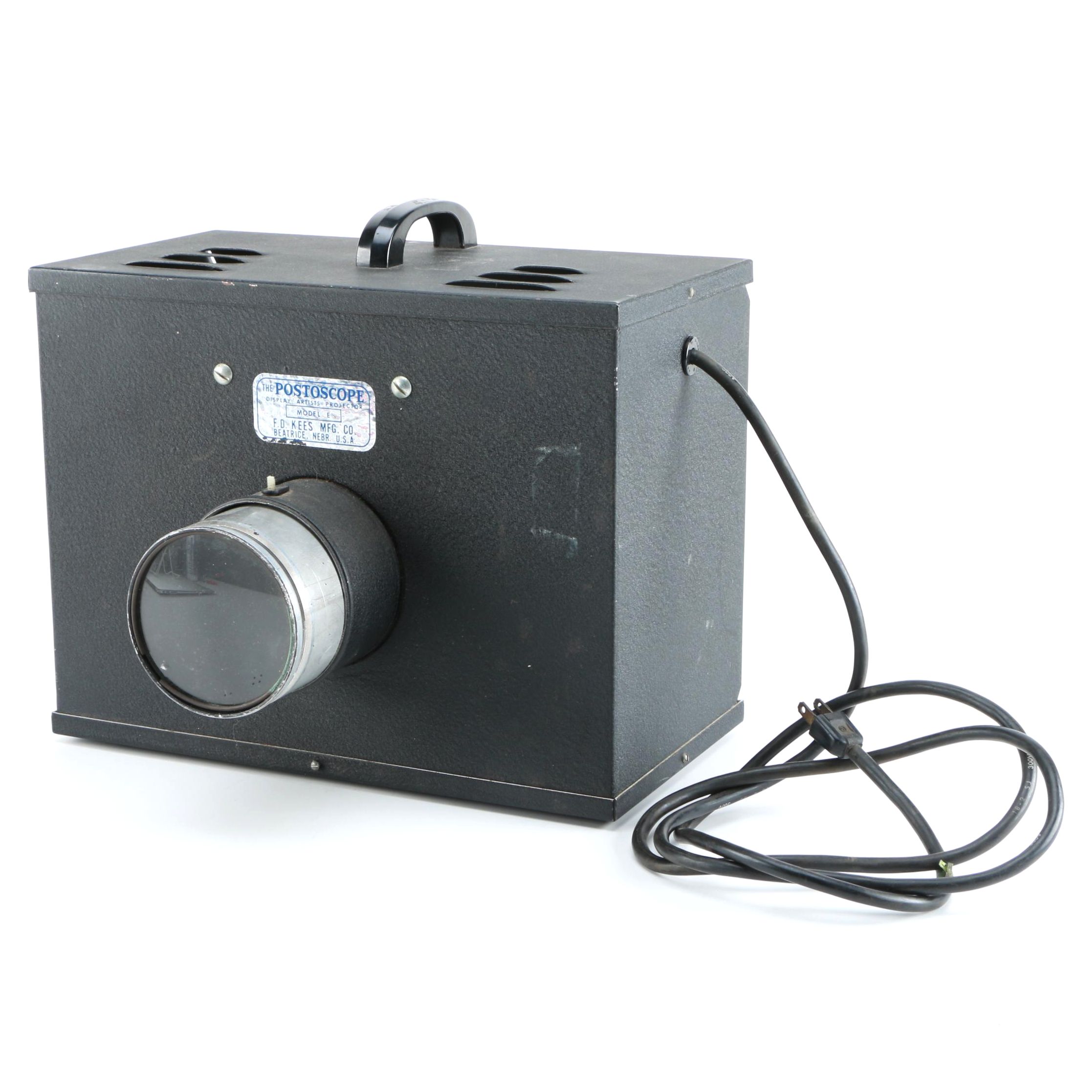 1930s Postoscope Display Artist's Projector by F.D. Kees