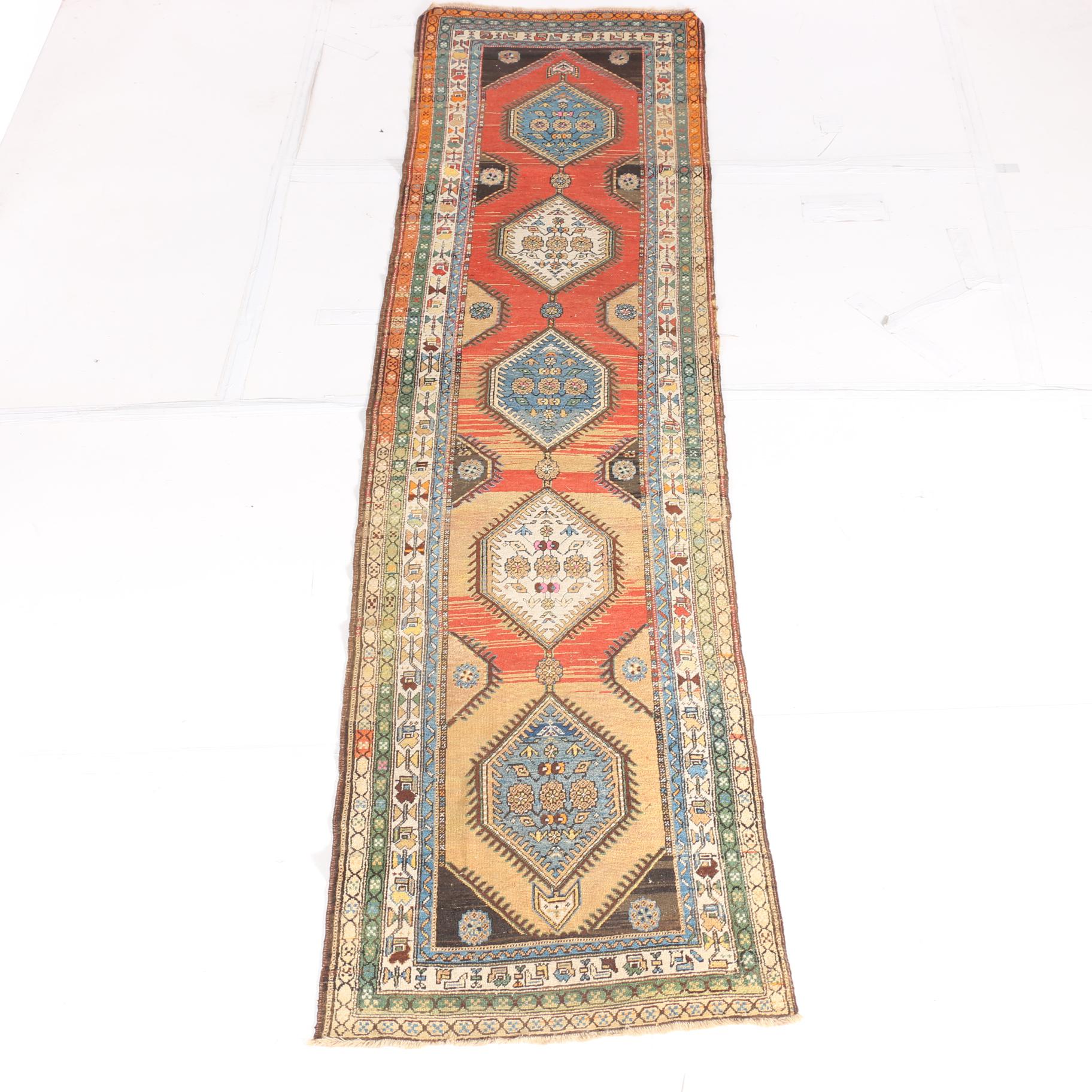 Hand-Knotted Kurdish Runner