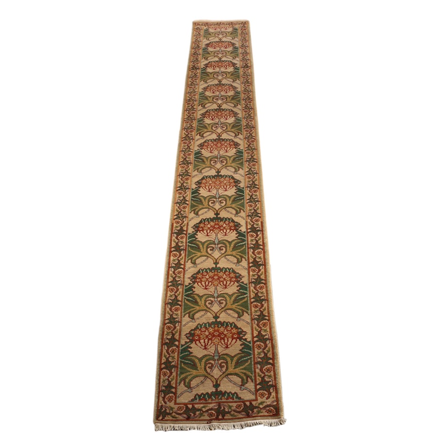 Hand-Knotted Indian Wool Runner