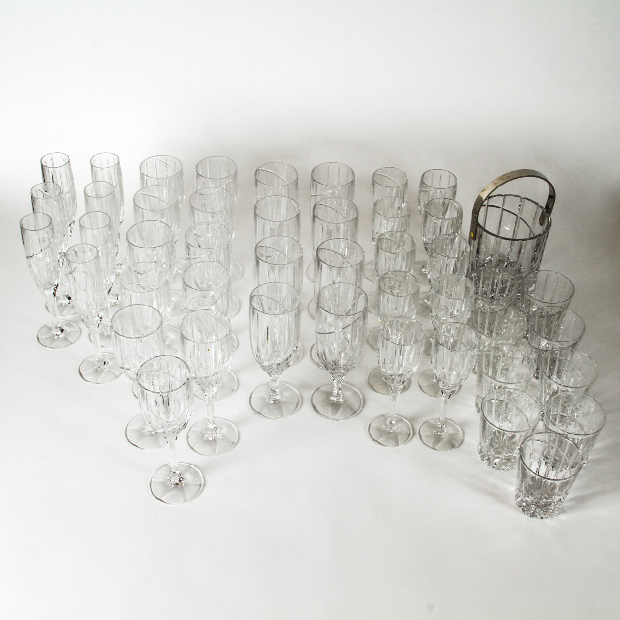 Generous Assortment of Glass Drinkware