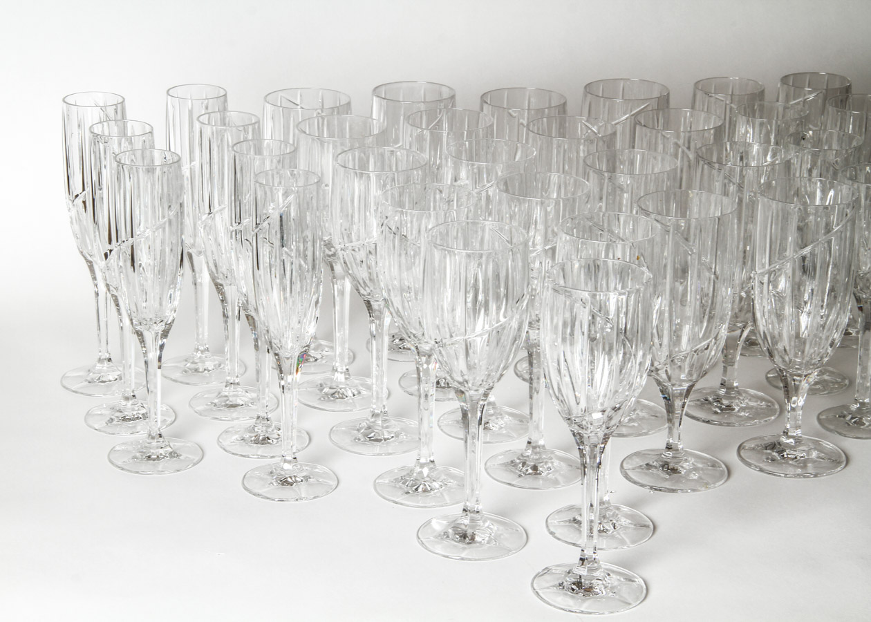 Generous Assortment of Glass Drinkware