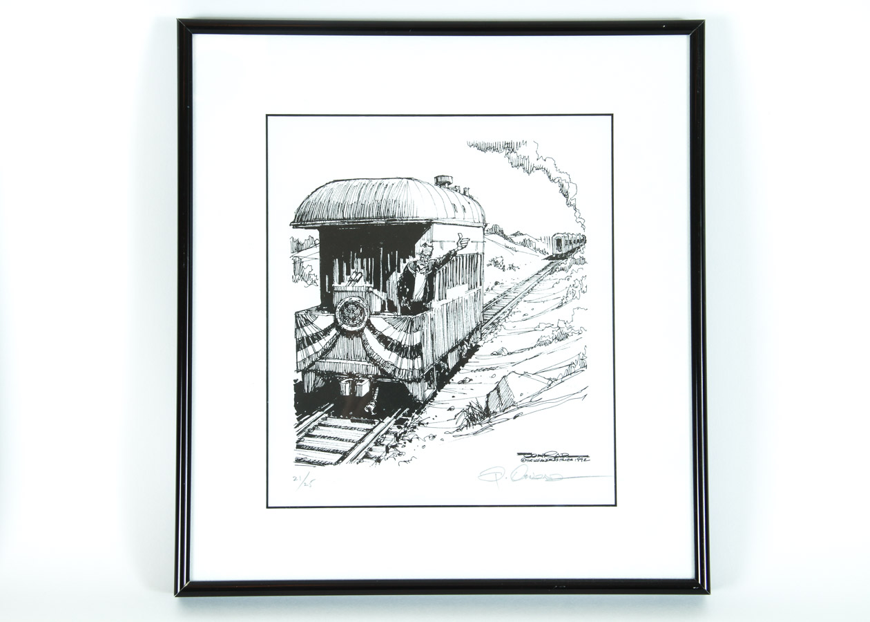 Pair of Signed Paul Conrad Lithographic Prints