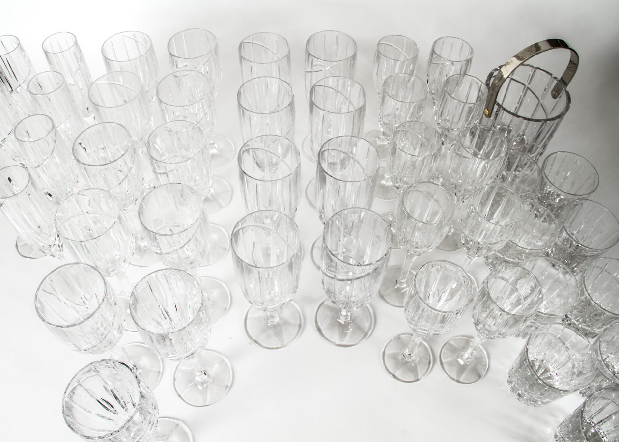 Generous Assortment of Glass Drinkware