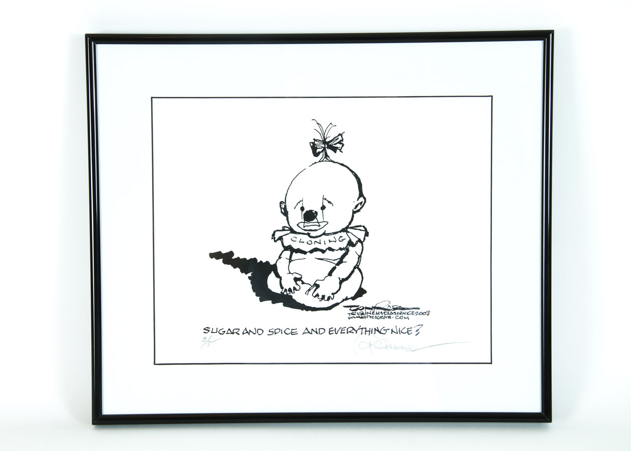 Two Paul Conrad Signed Prints