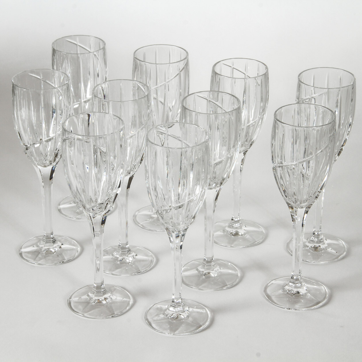 Generous Assortment of Glass Drinkware