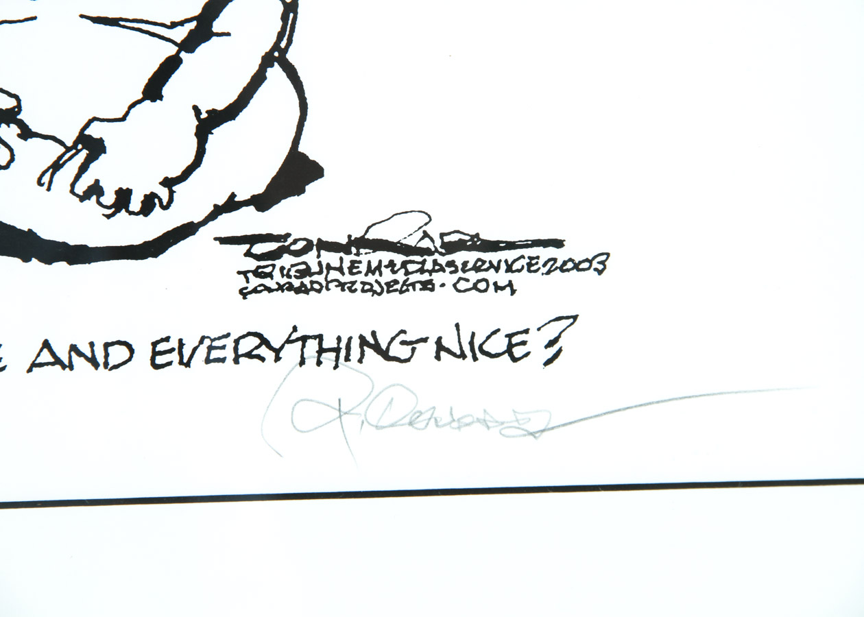 Two Paul Conrad Signed Prints