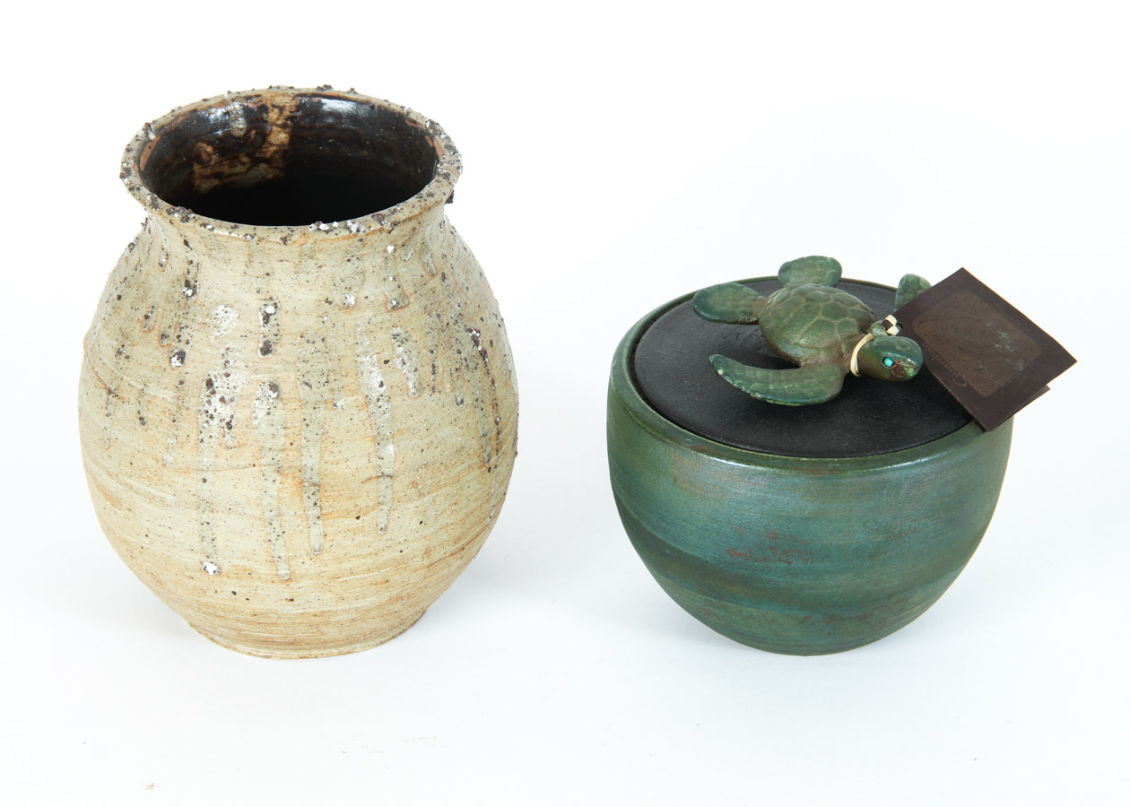 Collection of Pottery Plates, Bowls and Vases