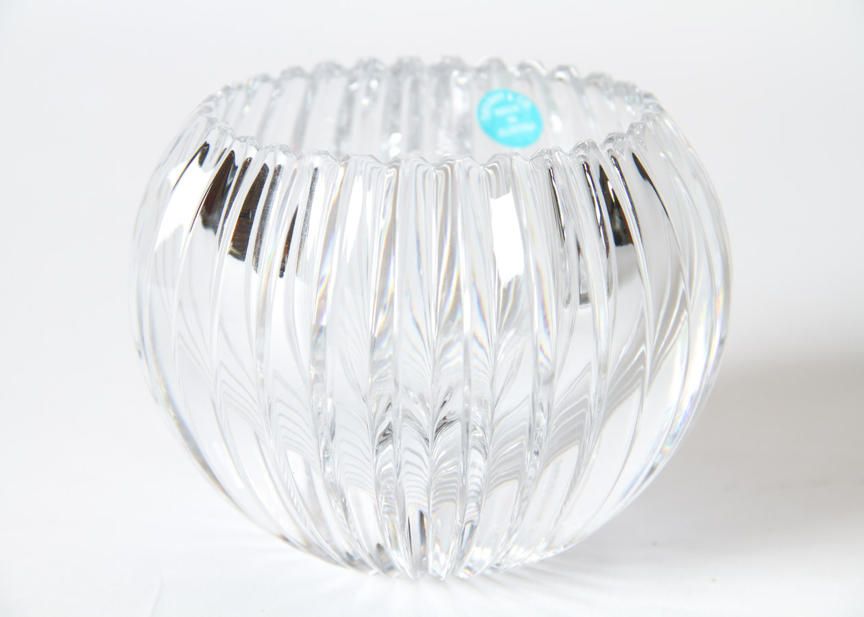 Pair of Tiffany & Co. Crystal Votives