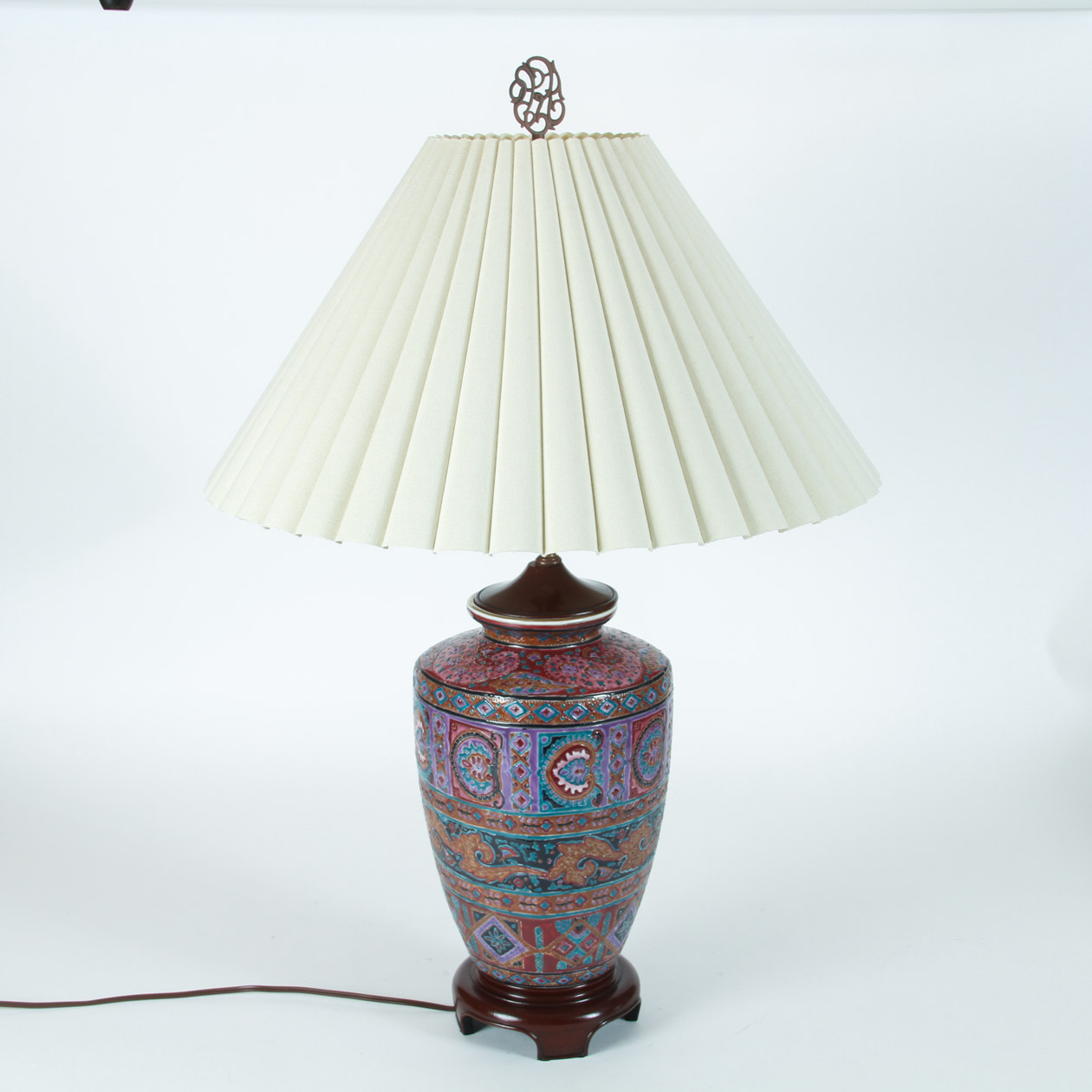 Painted Porcelain Table Lamp