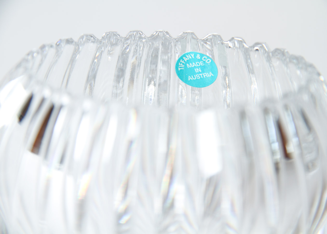 Pair of Tiffany & Co. Crystal Votives