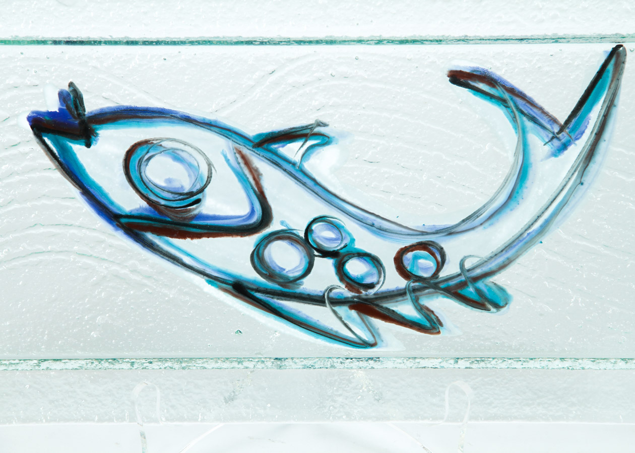 Karen McPhee Decorative Art Glass Plate