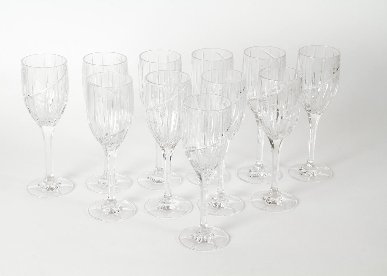 Generous Assortment of Glass Drinkware