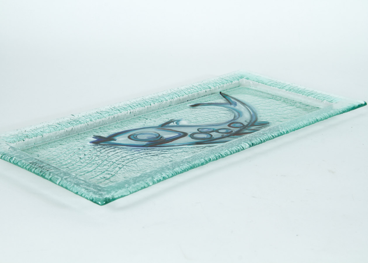 Karen McPhee Decorative Art Glass Plate