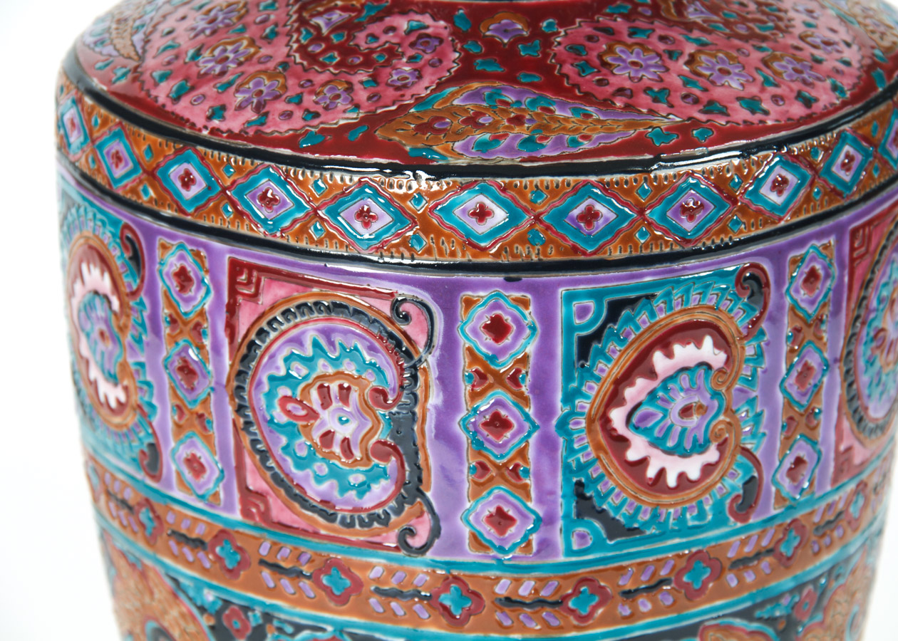 Painted Porcelain Table Lamp