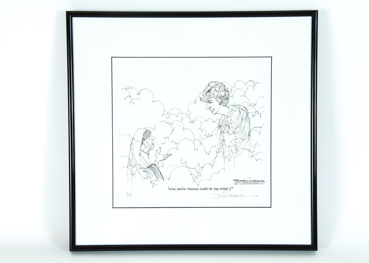 Two Paul Conrad Signed Prints