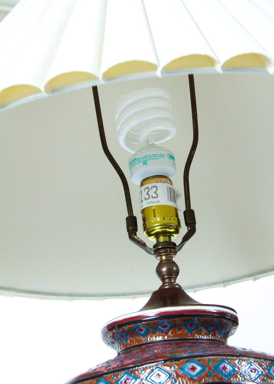 Painted Porcelain Table Lamp