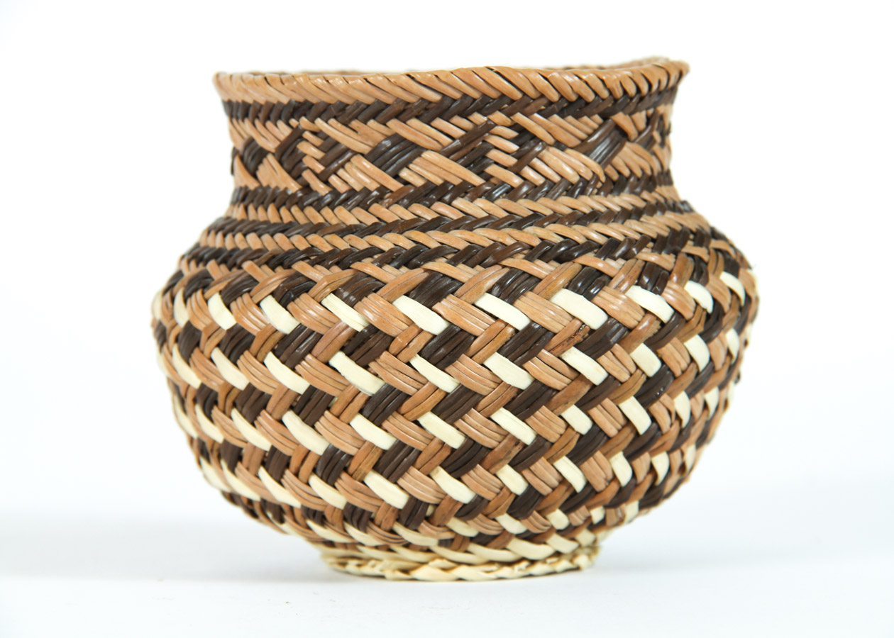 Group of Four Zulu Handmade Straw baskets