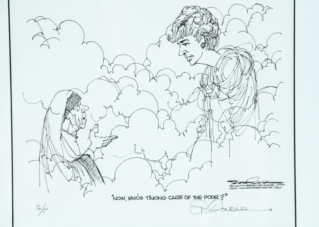 Two Paul Conrad Signed Prints