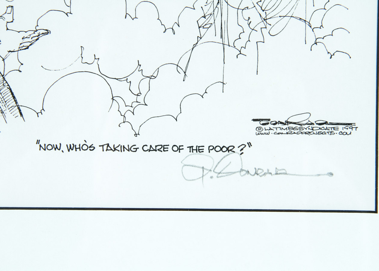 Two Paul Conrad Signed Prints