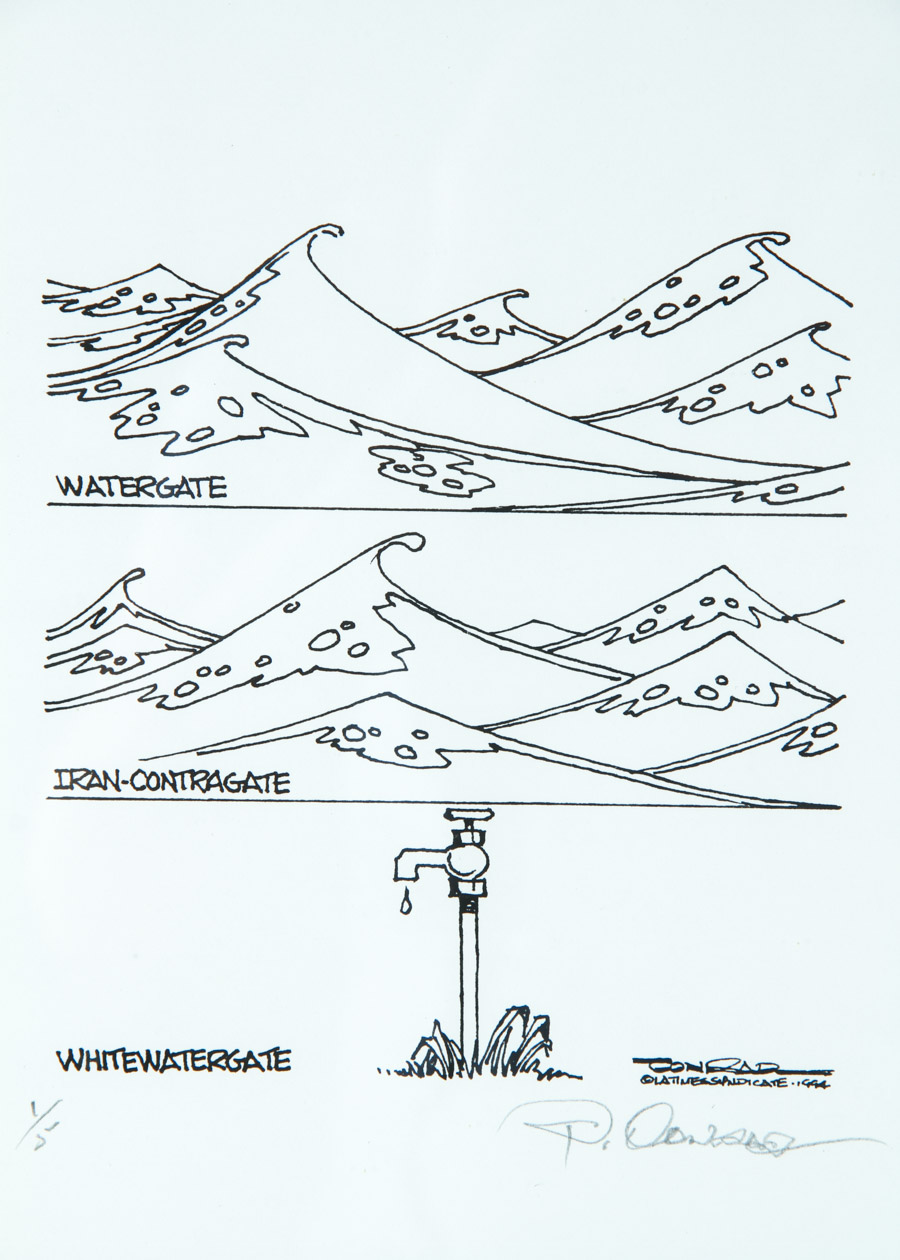 Two Paul Conrad Signed Prints