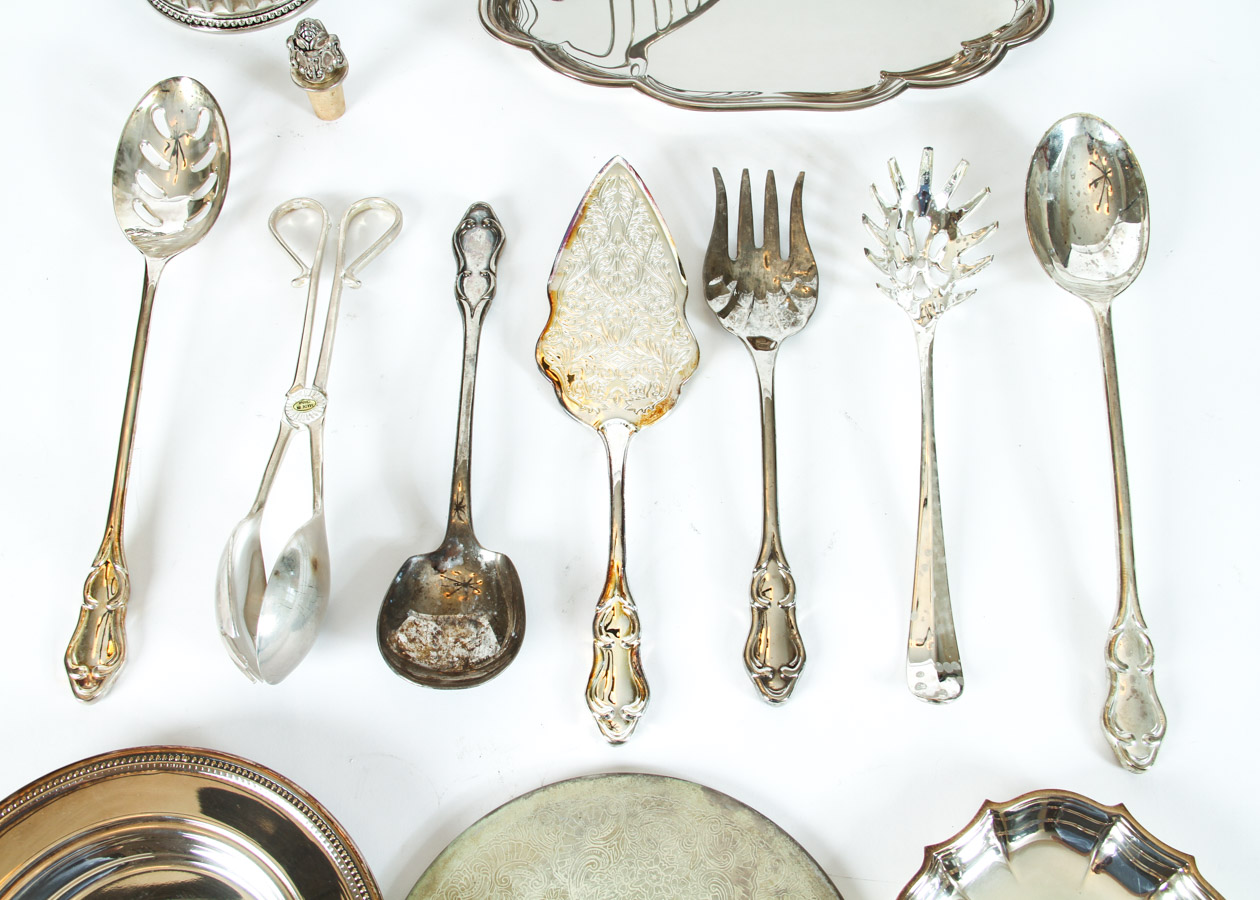 Collection of Silver Plate and Silver Tone Tableware