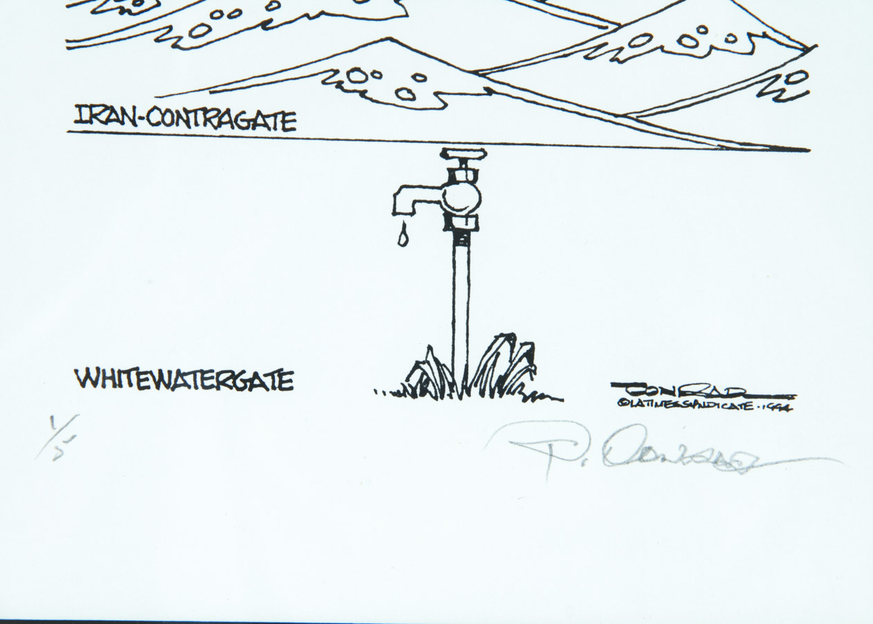 Two Paul Conrad Signed Prints