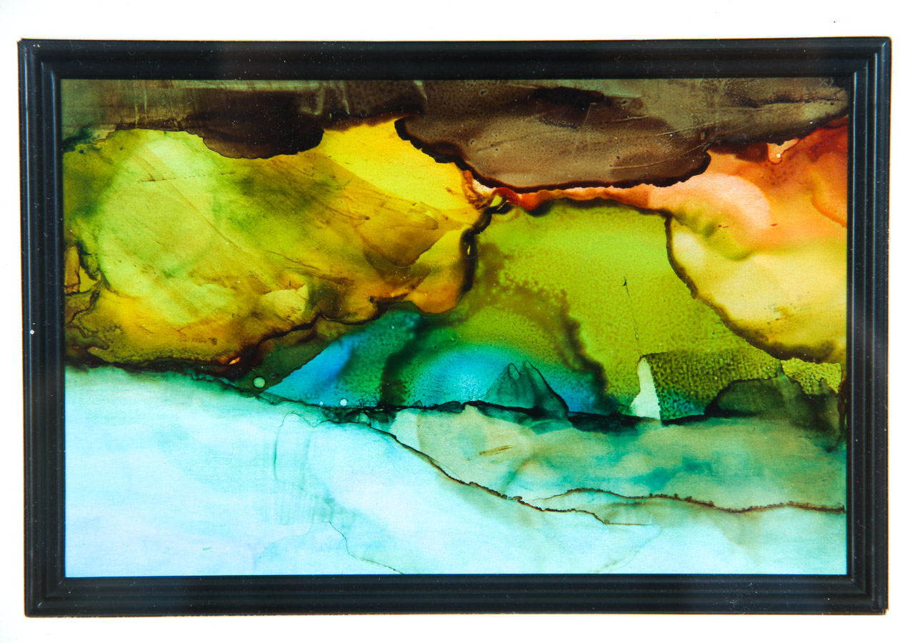 Abstract Watercolor Triptych on Paper