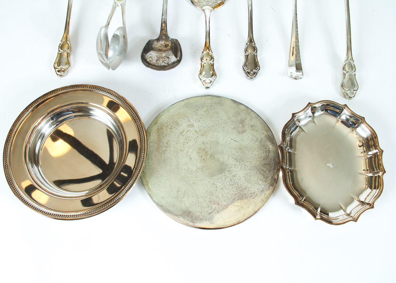 Collection of Silver Plate and Silver Tone Tableware