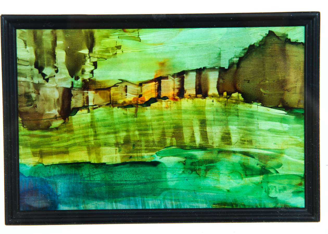 Abstract Watercolor Triptych on Paper