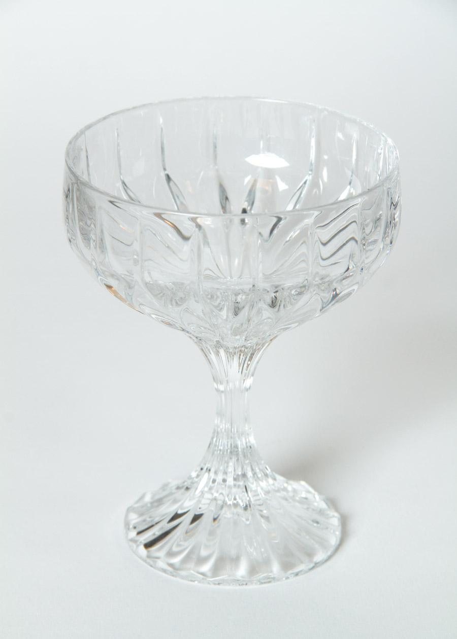 Collection of Eight Crystal Champagne Glasses