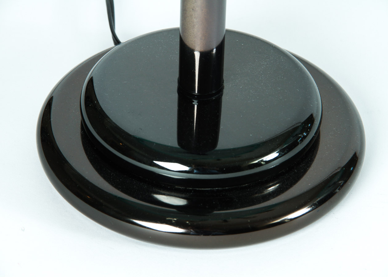 Pair of Metal and Glass Table Lamps