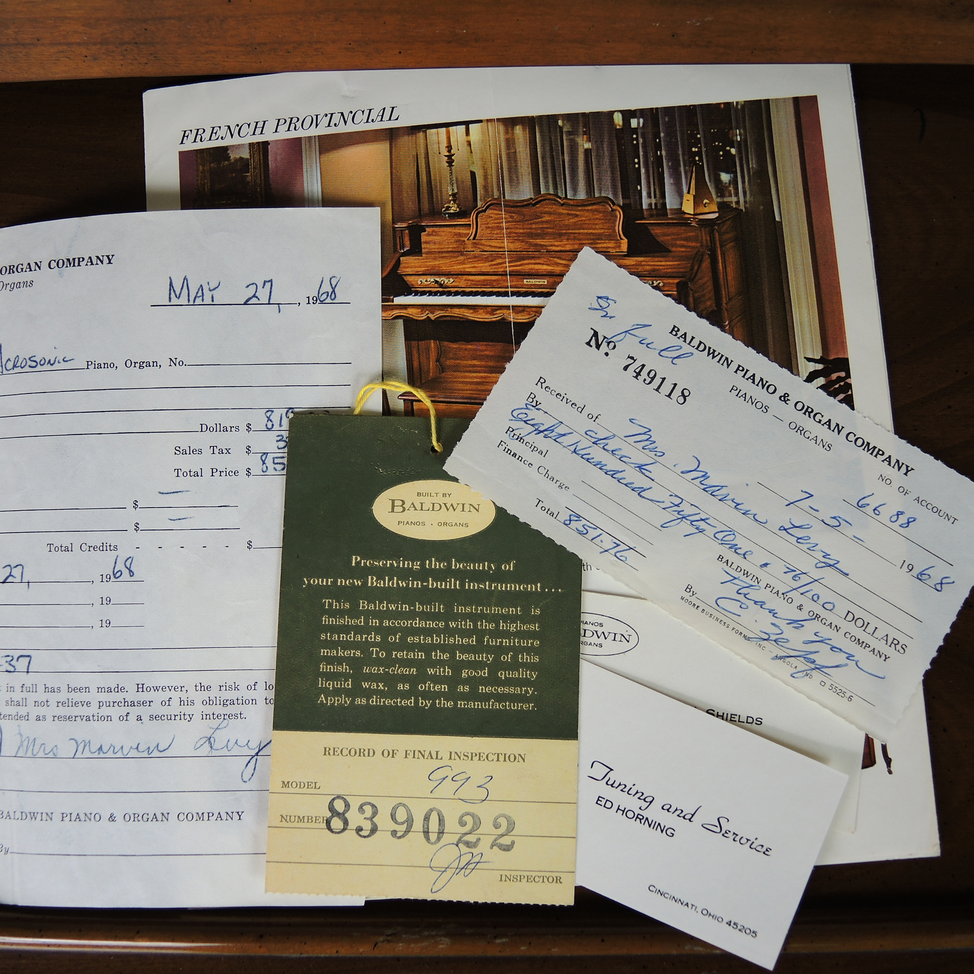 Baldwin Acrosonic Spinet Piano