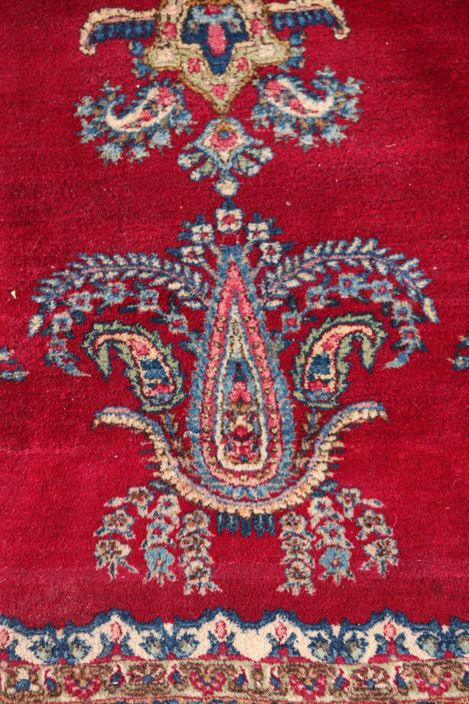 Excellent Hand-Knotted Antique Kerman Area Rug Circa 1920